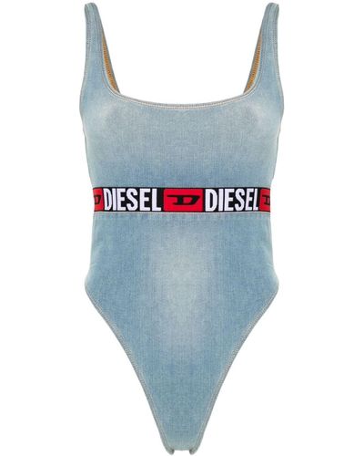 DIESEL De-geny-s Denim Bodysuit - Blue