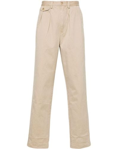 Polo Ralph Lauren Withman Pleated Twill Trousers - Natural