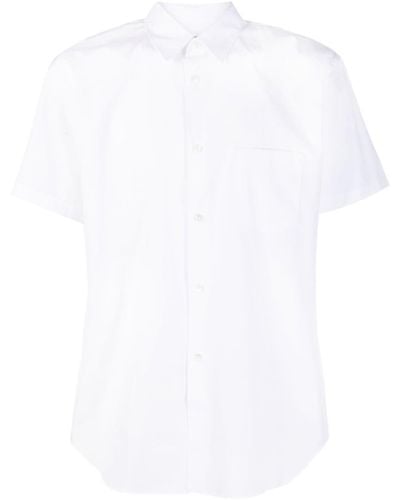 Comme des Garçons Short-sleeve Cotton Shirt - White