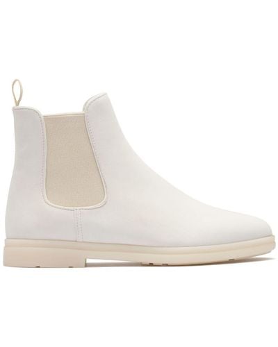Church's Longfield Nubuck-leather Chelsea Boots - White