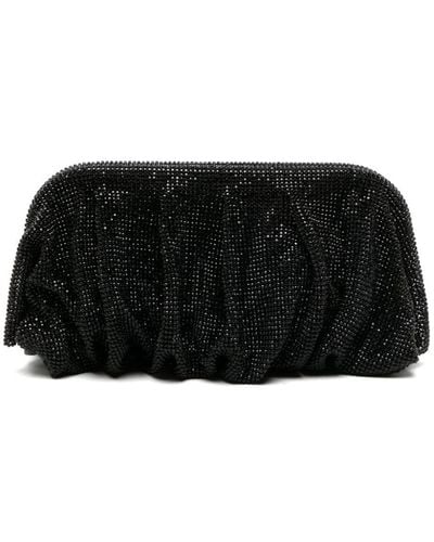 Benedetta Bruzziches Venus Rhinestone-embellished Clutch Bag - Black