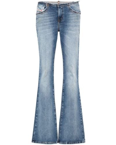 DIESEL D-ebbey Low-rise Jeans - Blue
