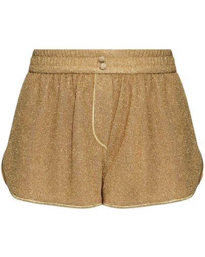 Oséree Lumière lurex shorts - Neutre
