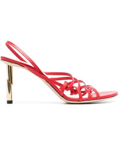 Lanvin Sequence 70mm Leather Sandals - Pink