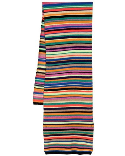 The Elder Statesman Stripe-print Cashmere Scarf - Multicolour