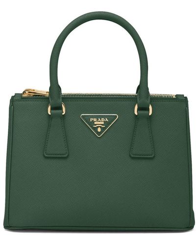 Prada Galleria Handtasche aus Saffiano-Leder - Grün