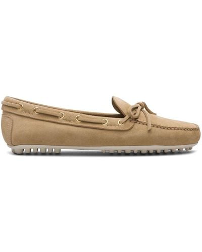 Car Shoe Lux Driving Suede Loafers - Brown