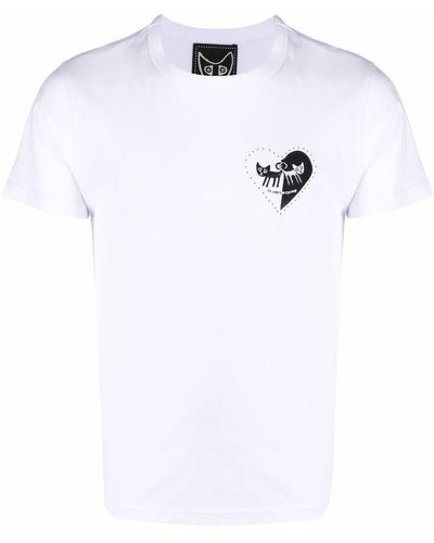 10 Corso Como Pulse-print Cotton T-shirt - Black