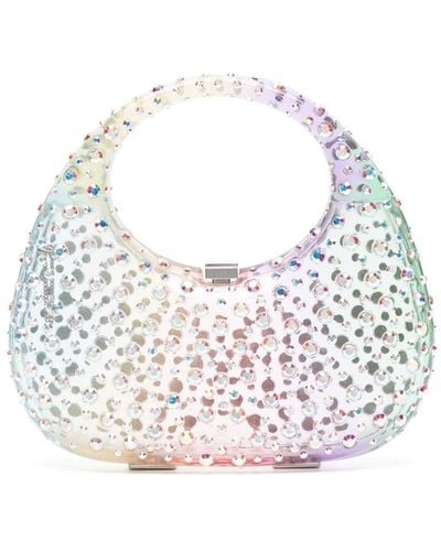 L'ALINGI Meleni Crystal-embellished Tote Bag - White