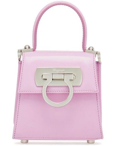 Ferragamo Iconic Top Handle Mini Bag - Pink