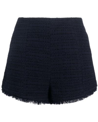 Zimmermann High Tide Tweed Shorts - Blue
