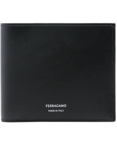 Ferragamo Portemonnaie mit Logo-Prägung - Schwarz