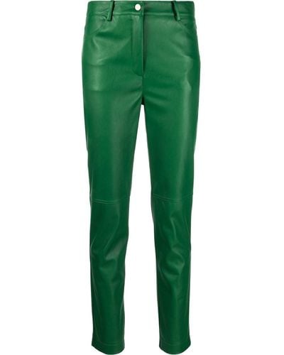 Blanca Vita High-waisted Polished-finish Pants - Green