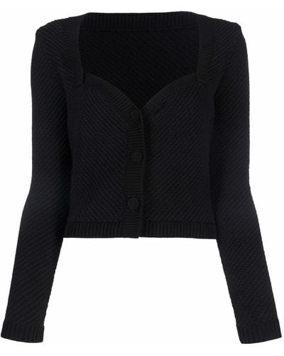 Nanushka Slim-fit Knit Cardigan - Black
