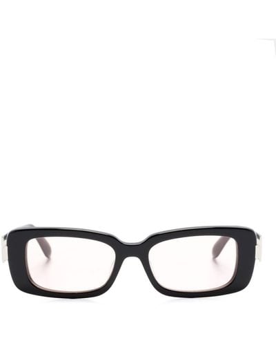 Ferragamo Zonnebril Met Rechthoekig Montuur - Zwart
