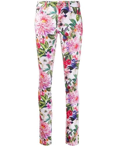 Philipp Plein Floral-print Skinny Jeans - Multicolour