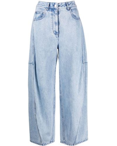 Tibi Sid Wide-leg Jeans - Blue