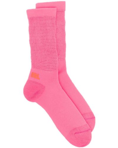 ERL Socken mit Logo-Print - Pink