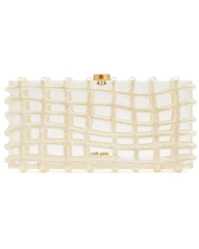 Cult Gaia Rina Caged Clutch Bag - Natural