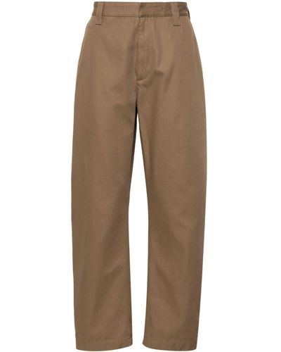 Bottega Veneta Twill Tapered Pants - Brown