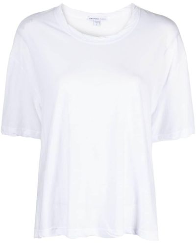 James Perse T-shirt High Gauge - Bianco