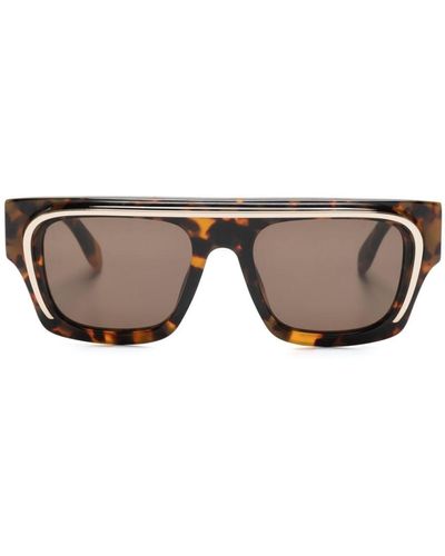 Palm Angels Salton Square-frame Sunglasses - Brown