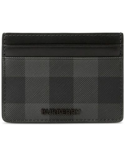 Burberry Geruite Pasjeshouder - Zwart