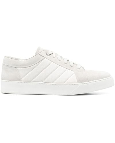 Moorer Quilted Low-top Sneakers - White