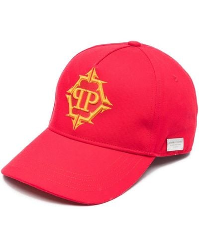Philipp Plein Hexagon Logo-embroidered Baseball Cap - Pink