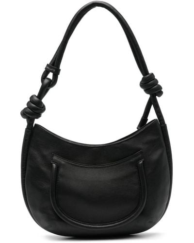 Zanellato Demi' Piuma Leather Shoulder Bag - Black