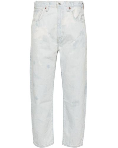 Levi's Made In Japan Barrel High-rise Straight Jeans - White