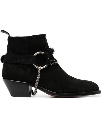 Sonora Boots Dulce Belt 50mm Suede Boots - Black