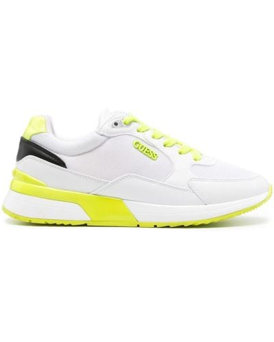 Guess USA Runner Panelled Trainers - Yellow