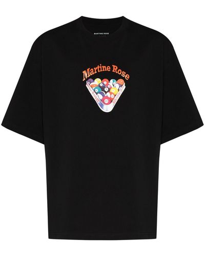 Martine Rose Billiards Cotton T-shirt - Black