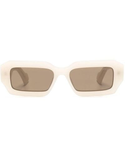 Marcelo Burlon Agave Rectangle-frame Sunglasses - Natural