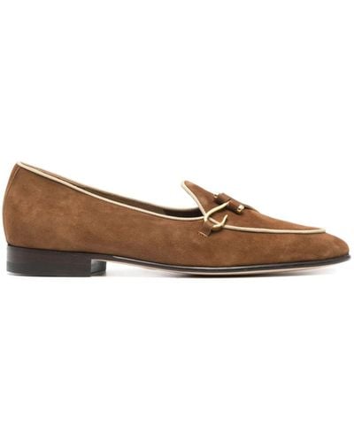 Edhen Milano Comporta Suede Loafers - Brown