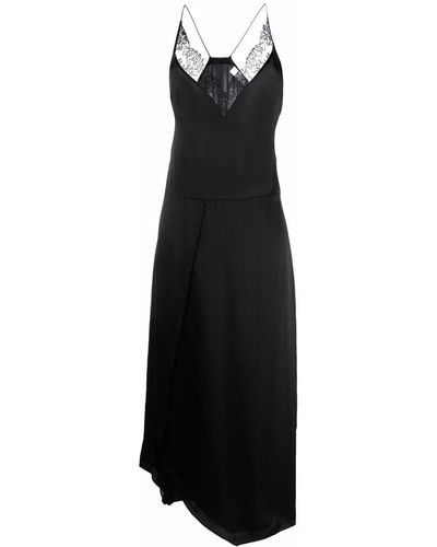 IRO レーストリム ドレス - ブラック