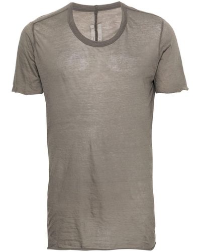 Rick Owens T-Shirt mit unbearbeitetem Saum - Grau