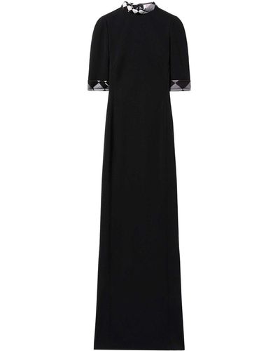 Emilio Pucci Giardino-trim Maxi Dress - Black