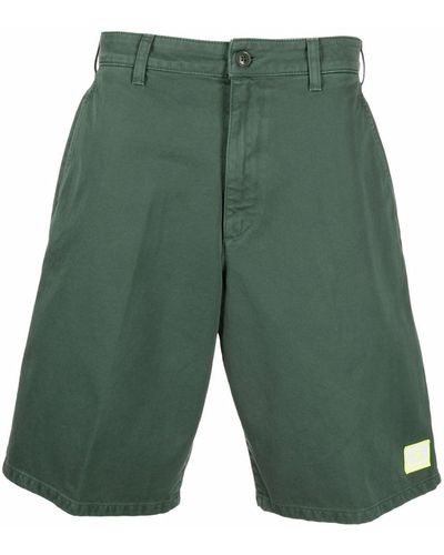 Department 5 Knielange Shorts mit Logo-Patch - Grün
