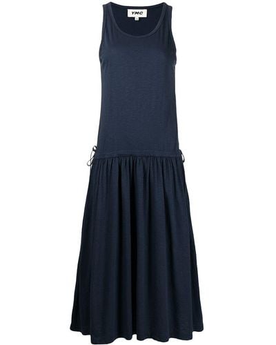 YMC Violette Sleeveless Midi Dress - Blue