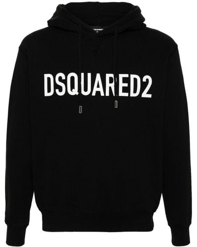 DSquared² Cool Fit Hoodie mit Logo-Print - Schwarz