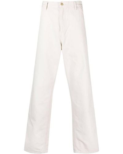 Carhartt Single Knee Canvas Trousers - White