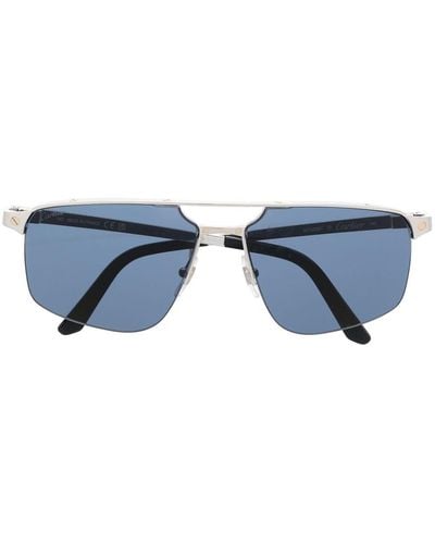 Cartier Pilot-frame Sunglasses - Blue
