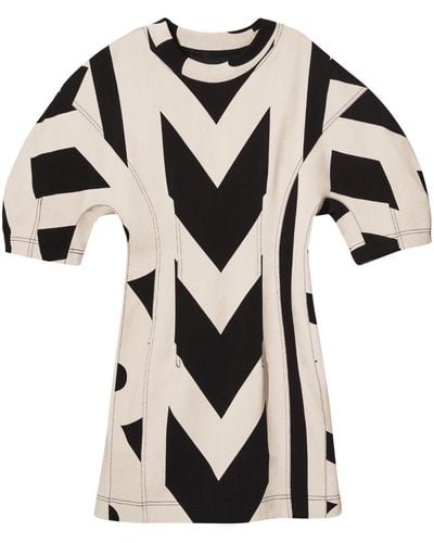 Marc Jacobs Kleid mit Monogramm - Schwarz