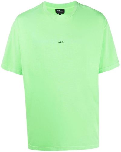 A.P.C. Kyle Katoenen T-shirt - Groen