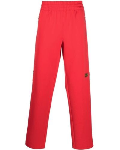 Advisory Board Crystals Logo-patch Straight-leg Track Trousers - Red