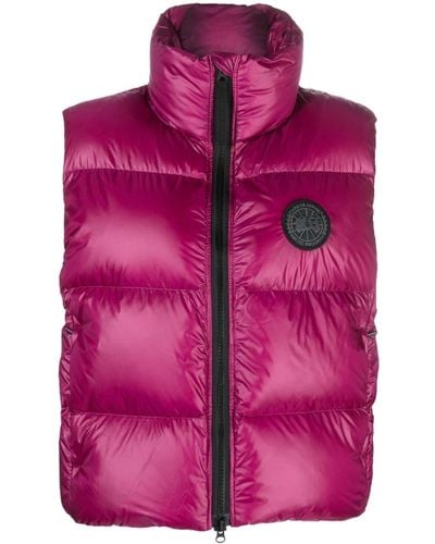 Canada Goose Padded Logo-patch Gilet - Pink