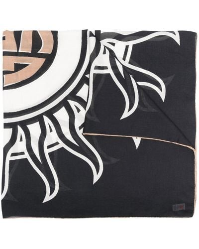 Givenchy ジバンシィ ロゴ スカーフ - ブラック