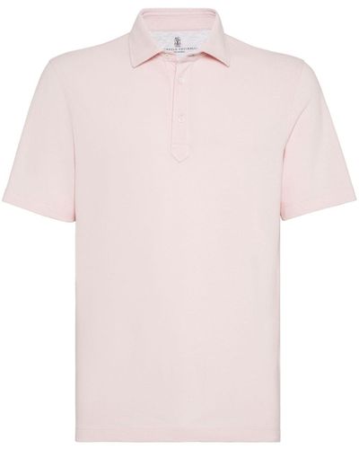 Brunello Cucinelli ボタン ポロシャツ - ピンク